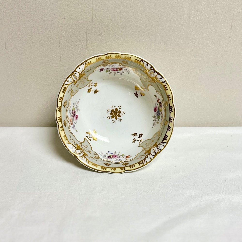 Porcelain Floral Bowl Gold Trim Potpourri Trinket Dish Bavaria